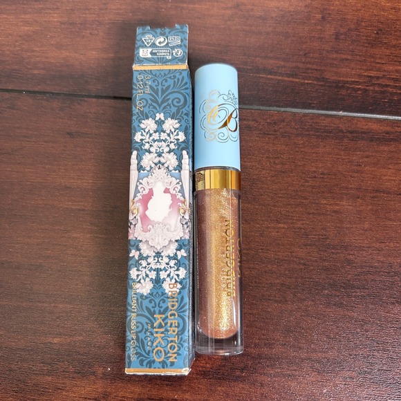 KIKO Milano Other - NIB KIKO Bridgerton Lip Gloss Women 0.12oz Gold 01 Gilded Gaze Shimmer Gloss